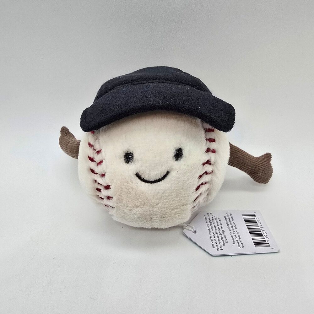 Jellycat Amusables Plush Baseball With Cap